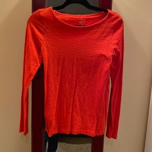 J.Crew size m orange long sleeve T-shirt